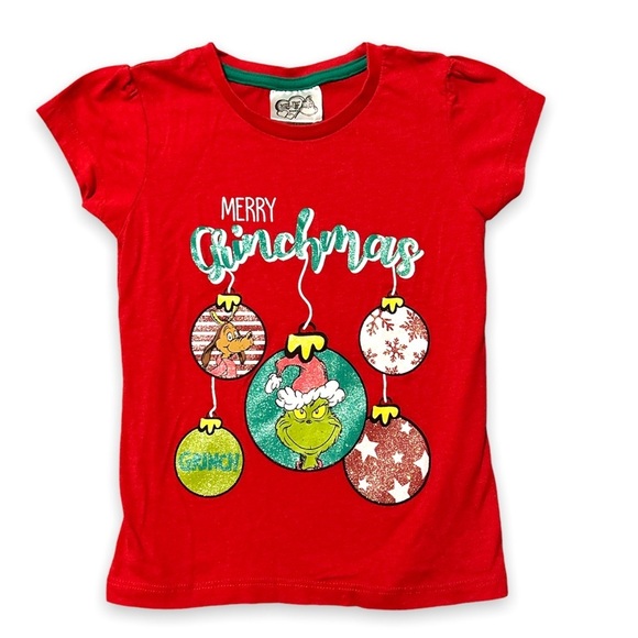Girls Grinch Christmas Hoodie & T-shirt Bundle Size 5/6 - Picture 7 of 10